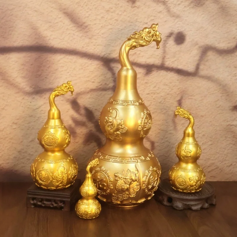 Brass Feng Shui Gourd Wu Lou Pixiu Figurine Lucky Wealth Home Office Table Decoration Ornament
Brass Feng Shui Gourd Wu Lou Pixiu Figurine Lucky Wealth Home Office Table Decoration Ornament