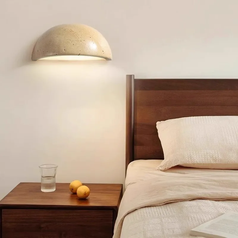 Wabi-Sabi Style Yellow Travertine Wall Lamp Bedroom Bedside Lamp Hostel Corridor Living Room Accent Wall Sconces LED Lighting
Wabi-Sabi Style Yellow Travertine Wall Lamp Bedroom Bedside Lamp Hostel Corridor Living Room Accent Wall Sconces LED Lighting