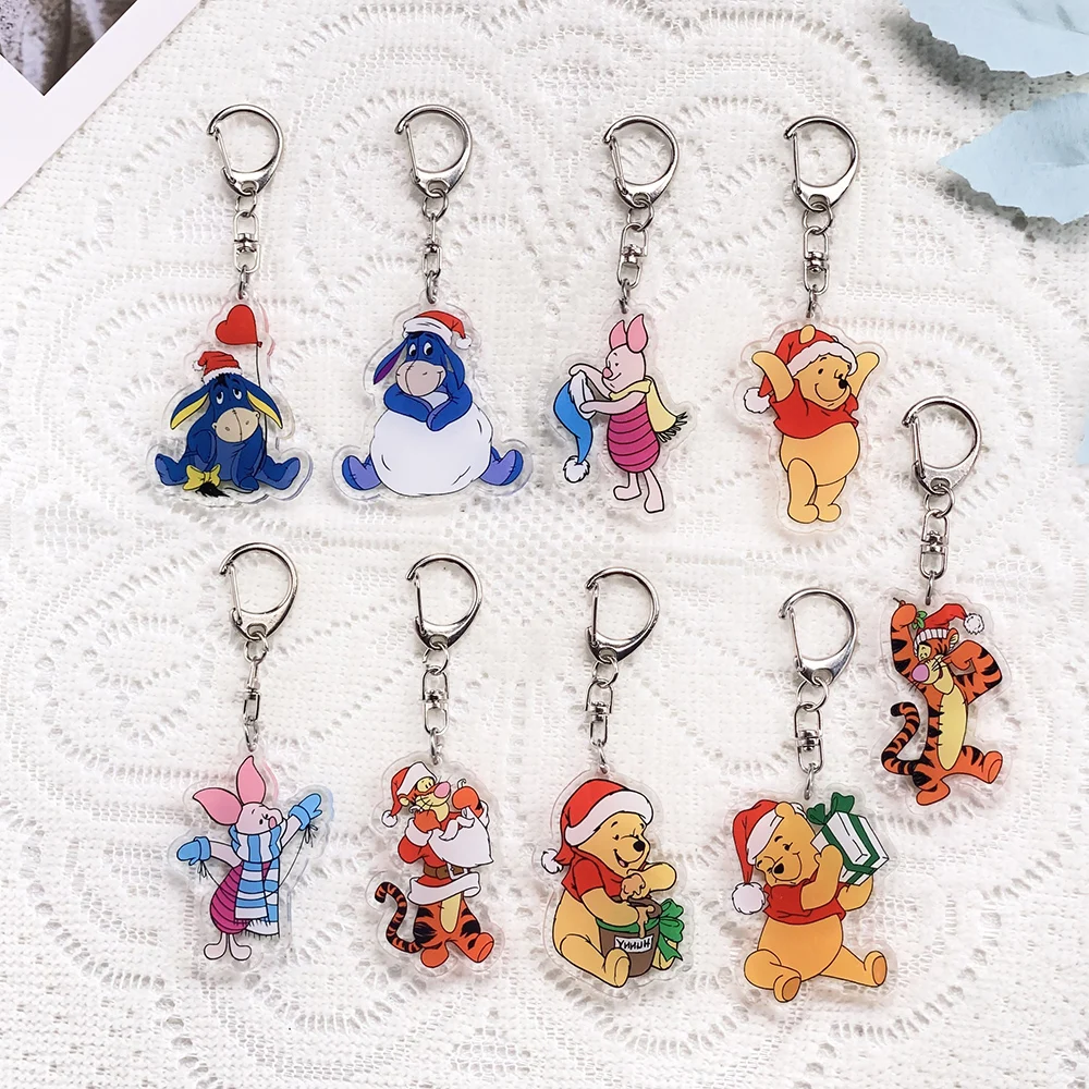 9Pcs Disney Christmas Winnie the Pooh Keychain Acrylic Keyrings Bag Charms Cute Backpack Pendant Prop Decoration Friends Gifts
9Pcs Disney Christmas Winnie the Pooh Keychain Acrylic Keyrings Bag Charms Cute Backpack Pendant Prop Decoration Friends Gifts