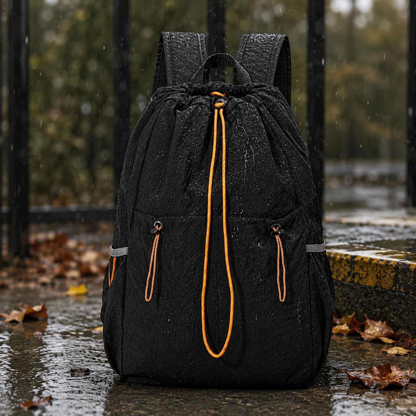 Drawstring Backpack Water-Resistant Cinch-Top Backpack Drawstring Bag Side Pockets Sackpack Contrasting Trim
Drawstring Backpack Water-Resistant Cinch-Top Backpack Drawstring Bag Side Pockets Sackpack Contrasting Trim