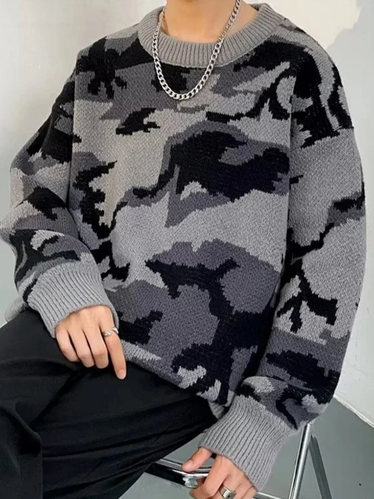 Fall Winter Casual Mens Knit Sweaters Fashionable Camouflage Crochet Knitted Jumper Tops Men Vintage Long Sleeve O Neck Sweater
Fall Winter Casual Mens Knit Sweaters Fashionable Camouflage Crochet Knitted Jumper Tops Men Vintage Long Sleeve O Neck Sweater