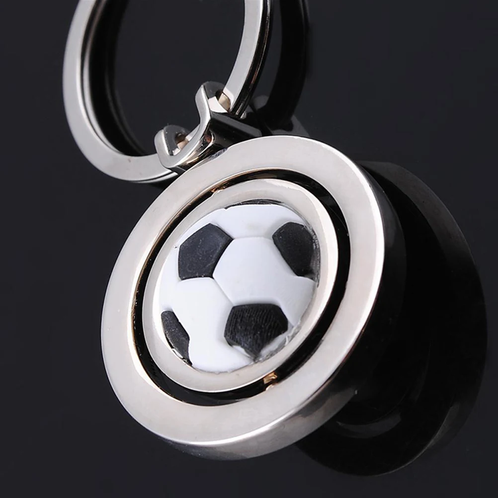 1 Set of 4Pcs Creative Rotatable Football Pendant Keyring Soccer Ball Keychains for Memorial Handbag Phone Pendant (Steel Color)
1 Set of 4Pcs Creative Rotatable Football Pendant Keyring Soccer Ball Keychains for Memorial Handbag Phone Pendant (Steel Color)
