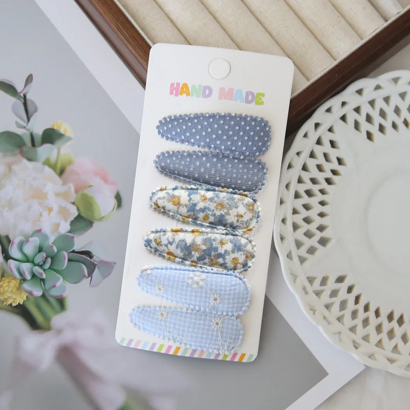 6Pcs/set Cute Floral Cotton Hair Clips Set Plaid Fabric Bows for Girls Baby Kids Hair Accessories Finishing Bangs Kids Headwear
6Pcs/set Cute Floral Cotton Hair Clips Set Plaid Fabric Bows for Girls Baby Kids Hair Accessories Finishing Bangs Kids Headwear