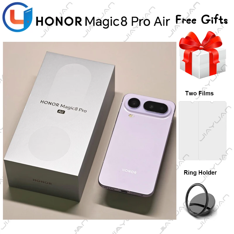 Original HONOR Magic 8 Pro Air Mobile Phone 6.31" OLED Display Dimensity 9500 Triple Camera Battery 5500mAh 80W Wired Smartphone
Original HONOR Magic 8 Pro Air Mobile Phone 6.31" OLED Display Dimensity 9500 Triple Camera Battery 5500mAh 80W Wired Smartphone
