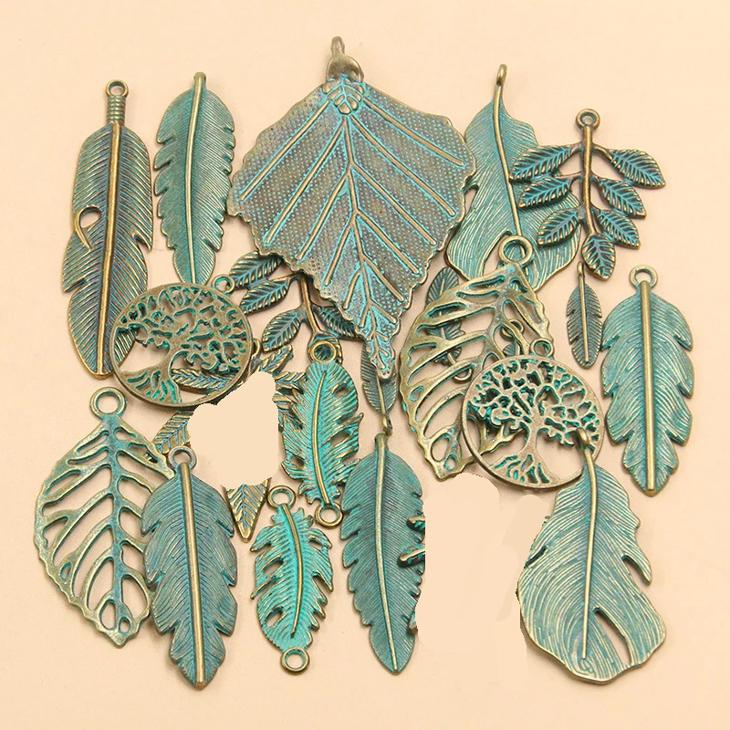 100pcs/lot DIY Mix Jewelry Accessories Retro zinc alloy bronze-green feathered leaf Pendant For Charms Phone Bracelet
100pcs/lot DIY Mix Jewelry Accessories Retro zinc alloy bronze-green feathered leaf Pendant For Charms Phone Bracelet