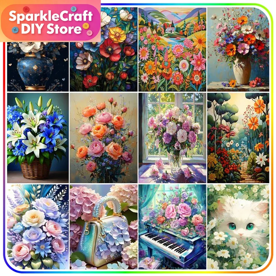 1pc frameless Diamond Painting Kits Flowers Handwork Embroidery 5D Diamond Mosaic Paintings Set Cross Stitch Diamond Art Access
1pc frameless Diamond Painting Kits Flowers Handwork Embroidery 5D Diamond Mosaic Paintings Set Cross Stitch Diamond Art Access