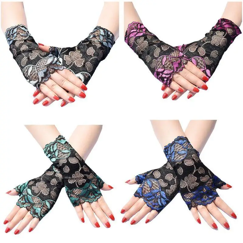 39BD Women Short Lace Fingerless Gloves Sunblock Bridal Wrist Floral Mittens Evening Wedding Tea Party Cosplay Mittens
39BD Women Short Lace Fingerless Gloves Sunblock Bridal Wrist Floral Mittens Evening Wedding Tea Party Cosplay Mittens