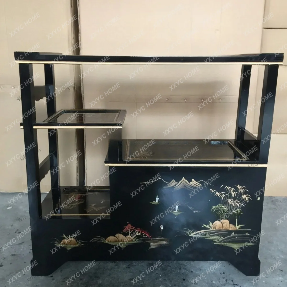 Bookcase Chinese retro landscape rack antique rack locker
Bookcase Chinese retro landscape rack antique rack locker