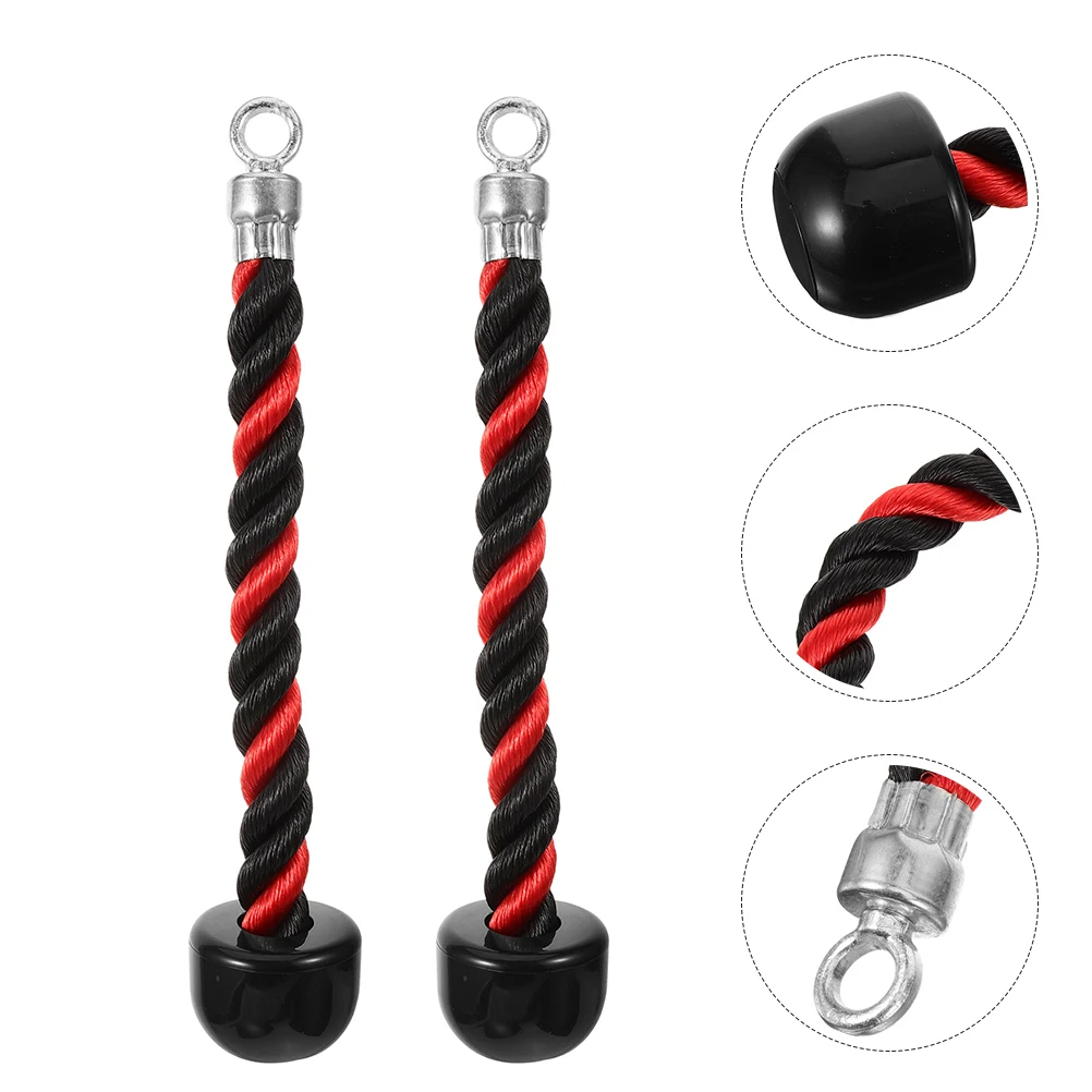 2pcs Triceps Handle Cable Attachments Red Black Nylon Exercise Rope for Home Gym Arm Strength Training Fitness Supplies
2pcs Triceps Handle Cable Attachments Red Black Nylon Exercise Rope for Home Gym Arm Strength Training Fitness Supplies