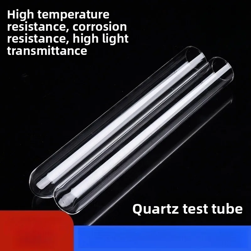 High Temp Quartz Test Tube Round Flat Bottom Vacuum Sealing Tube Quartz Light Guide Rod for Lab Experiment
High Temp Quartz Test Tube Round Flat Bottom Vacuum Sealing Tube Quartz Light Guide Rod for Lab Experiment