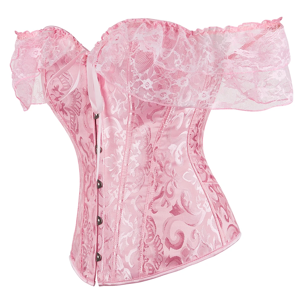 Women's Princess Overbust Corset White Red Green Beige Pink Floral Lace Short Sleeves Elegant Halloween Bustier Top
Women's Princess Overbust Corset White Red Green Beige Pink Floral Lace Short Sleeves Elegant Halloween Bustier Top