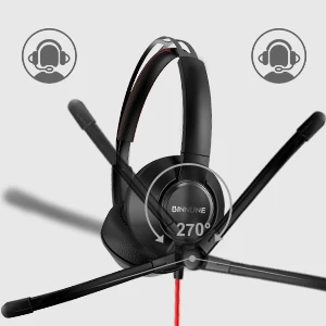 Sfc151e44dbf54a6588aee96bd0f78750l BINNUNE Business Headsets Wired Work Headphones for Laptop PC Computer with Noise Cancelling Mic for Zoom Office Conference