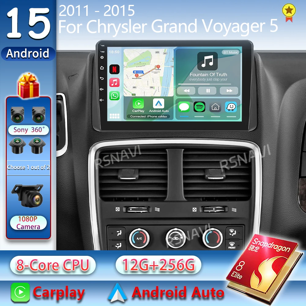 Android 15 Carplay для Chrysler Grand Voyager 5 2011-2015 Dodge Grand Caravan 2008-2020 Мультимедийный автомобильный радиоплеер DSP Стерео
Android 15 Carplay для Chrysler Grand Voyager 5 2011-2015 Dodge Grand Caravan 2008-2020 Мультимедийный автомобильный радиоплеер DSP Стерео