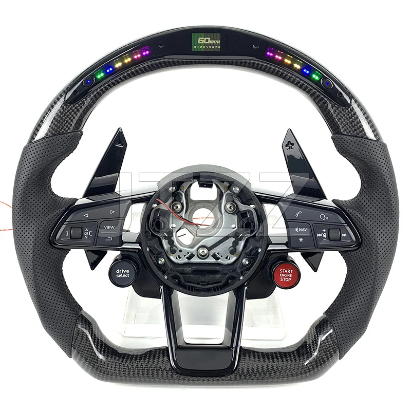 For Audi A6 A7 C8 S6 RS6 S7 RS7 LED Display Carbon Fiber Steering Wheel 2017 2018 2020 2021 2022 2024 with Shift Paddles
For Audi A6 A7 C8 S6 RS6 S7 RS7 LED Display Carbon Fiber Steering Wheel 2017 2018 2020 2021 2022 2024 with Shift Paddles
