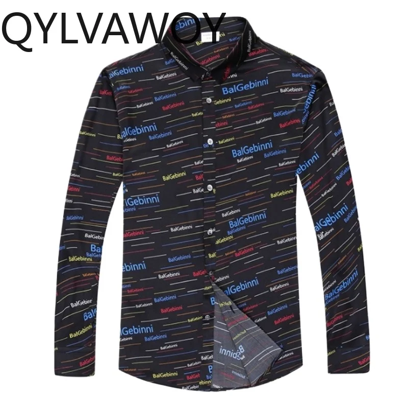 QYLVAWOY Men's Shirts Thin Tops 92% Mulberry Silk Shirts for Man Letter Print Long Sleeve Shirt Luxury Man Clothing Brand Shirts
QYLVAWOY Men's Shirts Thin Tops 92% Mulberry Silk Shirts for Man Letter Print Long Sleeve Shirt Luxury Man Clothing Brand Shirts