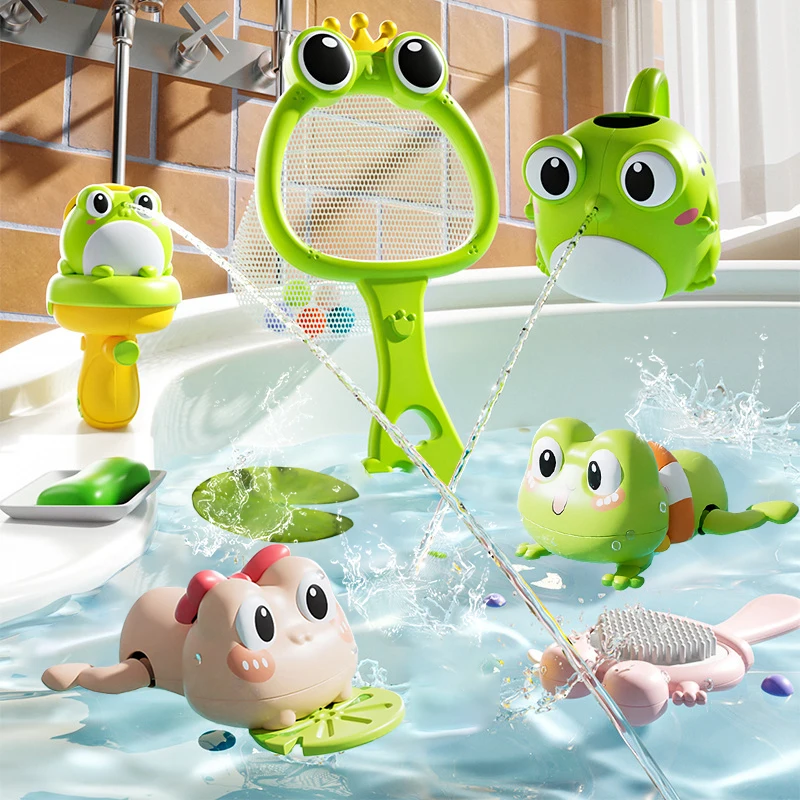Игрушки для ванной, набор игрушек для ванной в форме лягушки, набор из 7 предметов для плавания лягушки, водяной пистолет, массажная щетка, ведро для душа, мыло, сетка для рыбалки, b
Игрушки для ванной, набор игрушек для ванной в форме лягушки, набор из 7 предметов для плавания лягушки, водяной пистолет, массажная щетка, ведро для душа, мыло, сетка для рыбалки, b