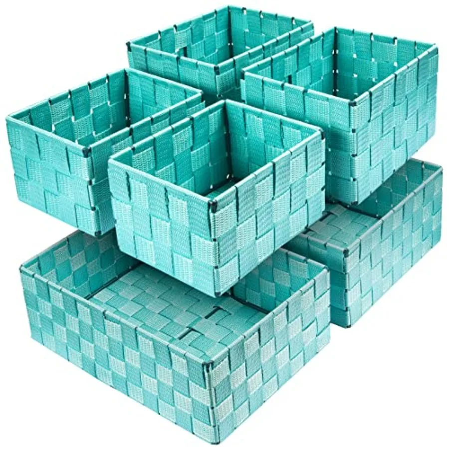 Woven Storage Baskets, Storage Bins, Cube Basket Container Baskets Storage Boxes Organizers for Clothes/Shelves/Closet, Set of
Woven Storage Baskets, Storage Bins, Cube Basket Container Baskets Storage Boxes Organizers for Clothes/Shelves/Closet, Set of