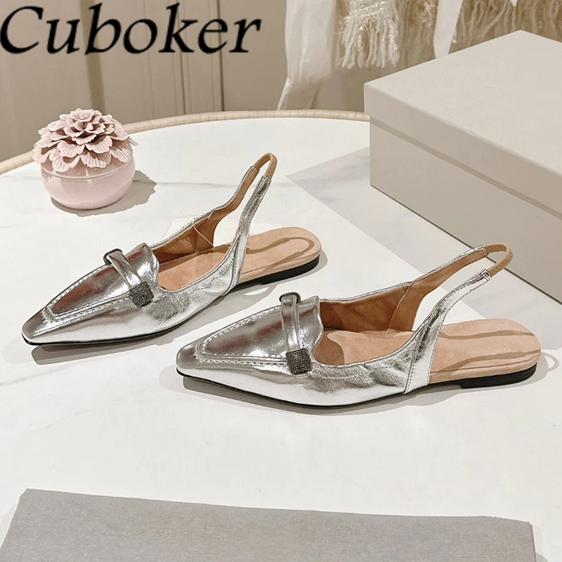 2024 Summer High Quality Pointed Wrap Toe Flat Sandals Women Fashion Real Leather Slingbacks Shoes Designer Casual Mules Mujer
2024 Summer High Quality Pointed Wrap Toe Flat Sandals Women Fashion Real Leather Slingbacks Shoes Designer Casual Mules Mujer