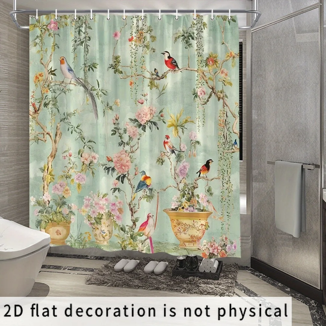 Cottagecore Floral Shower Curtain Bathroom Tapestry Waterproof Botanical Print Nature Decor Boho Bird Shower Curtain Liner
Cottagecore Floral Shower Curtain Bathroom Tapestry Waterproof Botanical Print Nature Decor Boho Bird Shower Curtain Liner