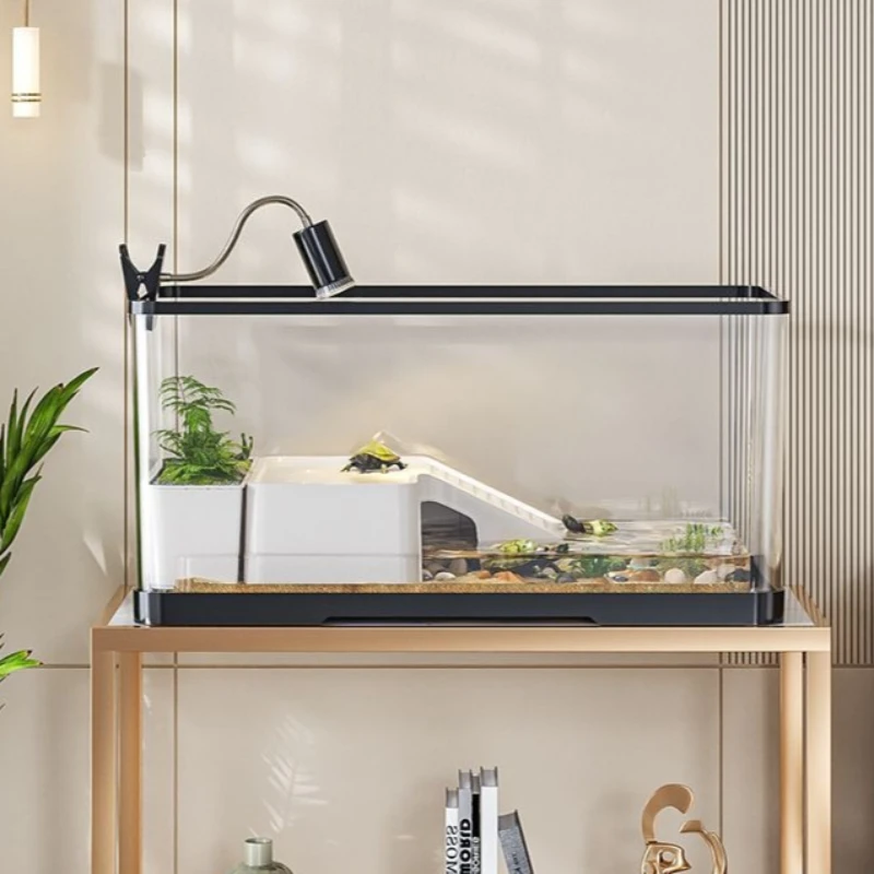 Turtle Terrarium with Light Desktop Sun Deck Turtles House with Lid Rapid Drainage Turtle Terrariums Home Turtles Breeding Box
Turtle Terrarium with Light Desktop Sun Deck Turtles House with Lid Rapid Drainage Turtle Terrariums Home Turtles Breeding Box