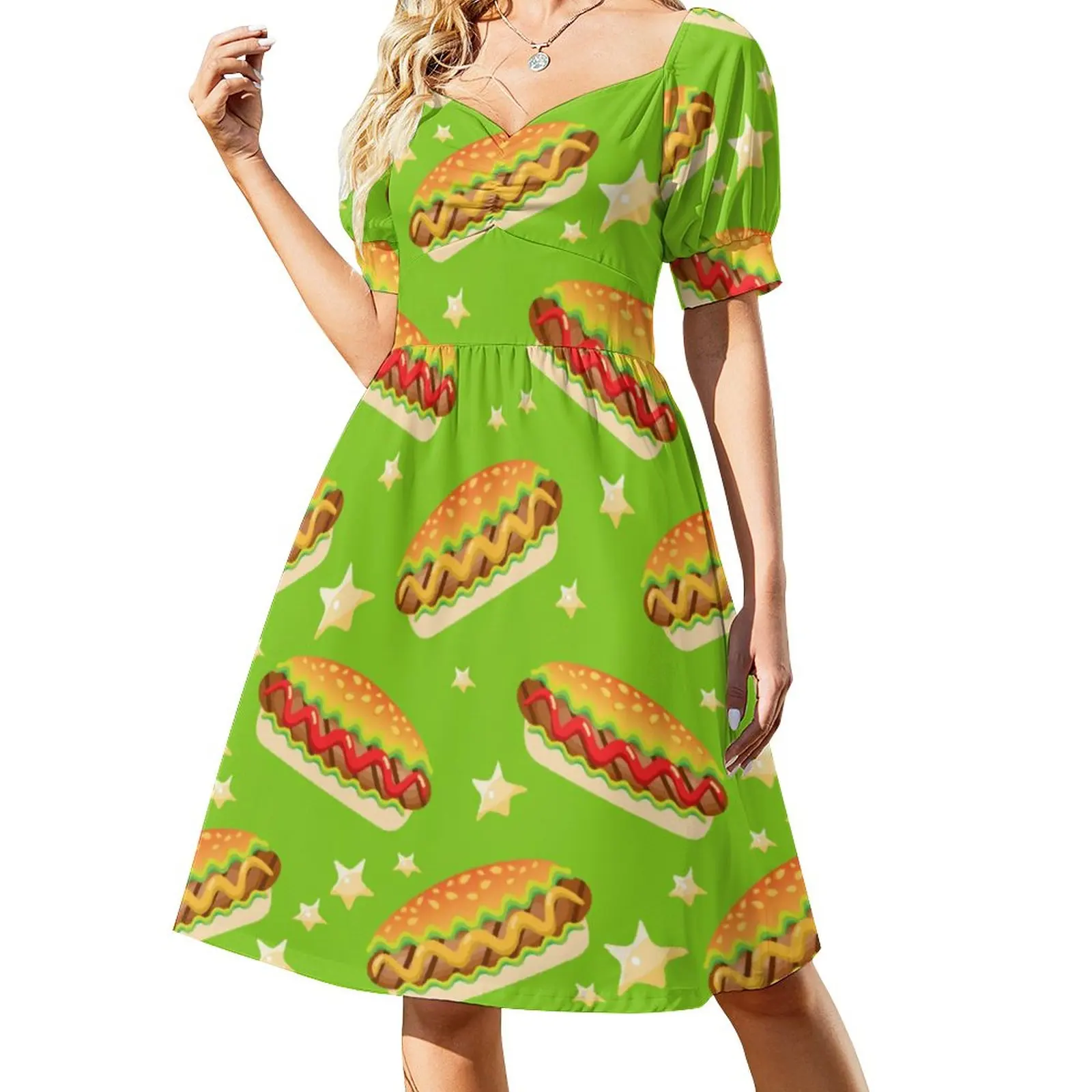 Funny Hot Dog Lover Casual Dress Aesthetic Dresses Vintage Dress Women V Neck Oversized Vestido
Funny Hot Dog Lover Casual Dress Aesthetic Dresses Vintage Dress Women V Neck Oversized Vestido