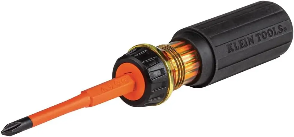 2-in-1 Insulated Screwdriver Set with Flip Blade, Phillips and Slotted Tips for Safe Electrical Work
2-in-1 Insulated Screwdriver Set with Flip Blade, Phillips and Slotted Tips for Safe Electrical Work