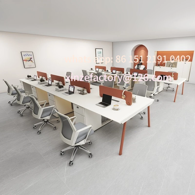 Customizable winter staff office desk and chair combination simple modern staff space office screen computer desk
Customizable winter staff office desk and chair combination simple modern staff space office screen computer desk