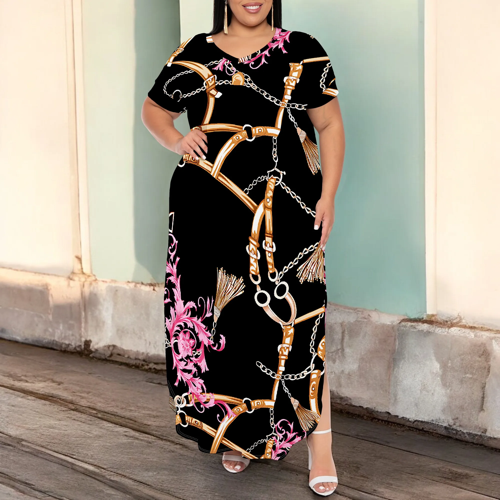Plus Size Womens Fashion Short Sleeveless Loose Sexy Outfits Long Slip Print Sundress Print Scoop Neck Casual Maxi Dresses
Plus Size Womens Fashion Short Sleeveless Loose Sexy Outfits Long Slip Print Sundress Print Scoop Neck Casual Maxi Dresses