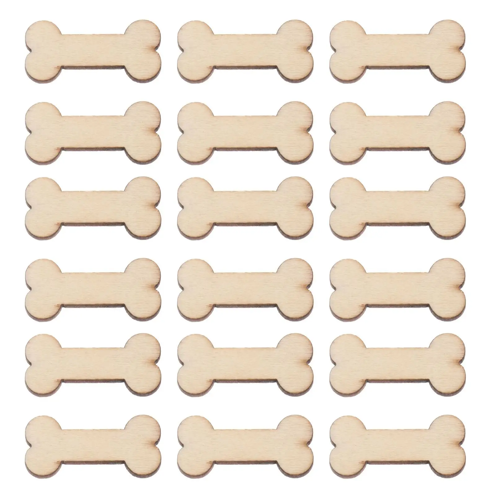 50 Pcs Wooden Bone Decoration Blank Ornaments for Crafting Dog Cutout Shape Bones
50 Pcs Wooden Bone Decoration Blank Ornaments for Crafting Dog Cutout Shape Bones