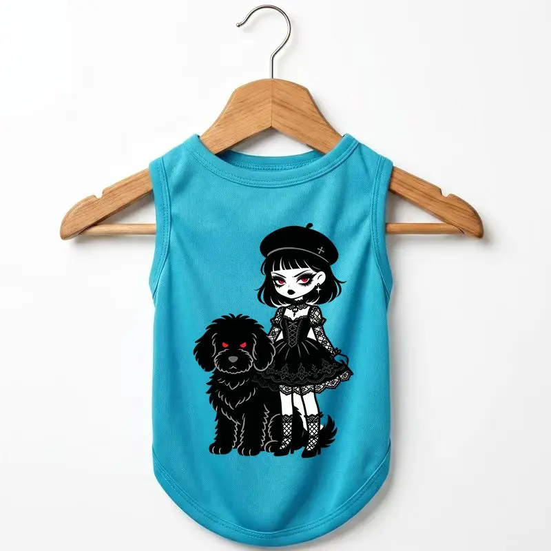 Gothic Girl Dog Vest Summer Breathable Quick Dry Pet Tee Small Medium Dog Sleeveless Apparel
Gothic Girl Dog Vest Summer Breathable Quick Dry Pet Tee Small Medium Dog Sleeveless Apparel