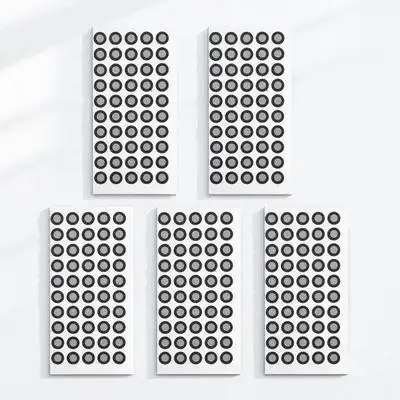 6mm 3D Scanning Reference Point Markers 5 10 Sheets Reflective Film Dots for Scanner Diffuse Reflection Stickers