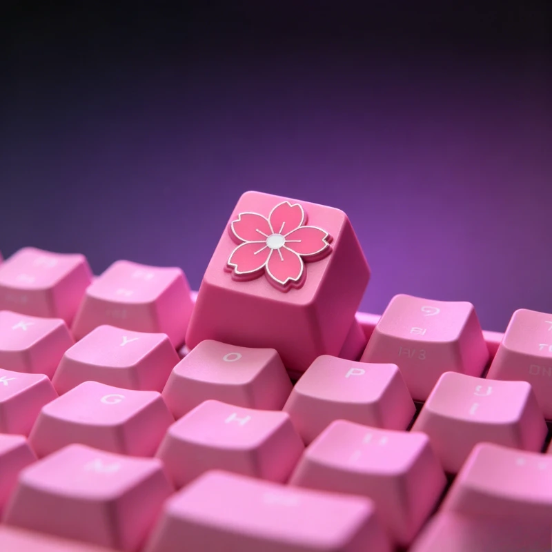 Cherry Blossom Theme Keycaps Custom Zinc-aluminum Alloy Material Light-transmitting Keyboard Cap Mechanical Keyboard Accessories
Cherry Blossom Theme Keycaps Custom Zinc-aluminum Alloy Material Light-transmitting Keyboard Cap Mechanical Keyboard Accessories