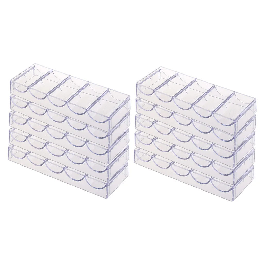 Professional Acrylic Poker Chip Tray Five Row Chip Holder Container for Casino Game Home Party
Professional Acrylic Poker Chip Tray Five Row Chip Holder Container for Casino Game Home Party
