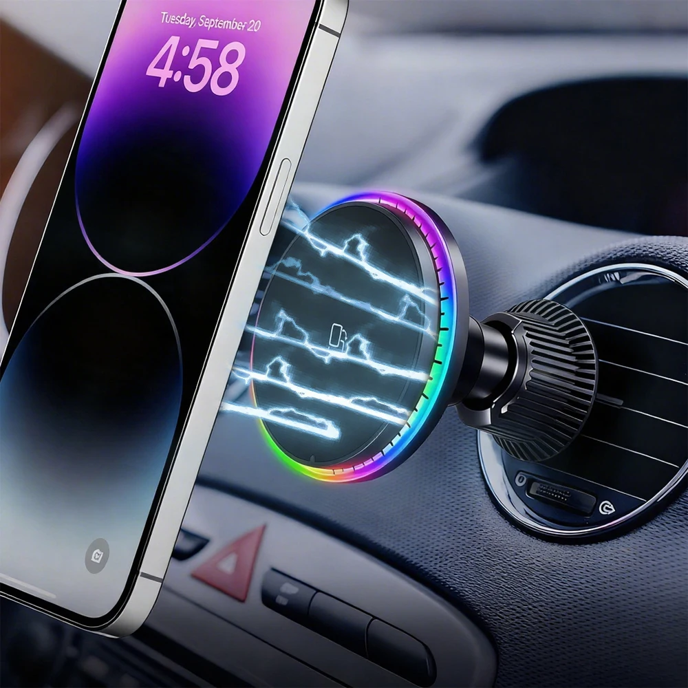 Беспроводное автомобильное зарядное устройство 15 Вт, магнитный держатель для быстрой зарядки телефона, совместимое с беспроводным автомобильным зарядным устройством iPhone 12 13 14 15 16 Pro Max
Беспроводное автомобильное зарядное устройство 15 Вт, магнитный держатель для быстрой зарядки телефона, совместимое с беспроводным автомобильным зарядным устройством iPhone 12 13 14 15 16 Pro Max