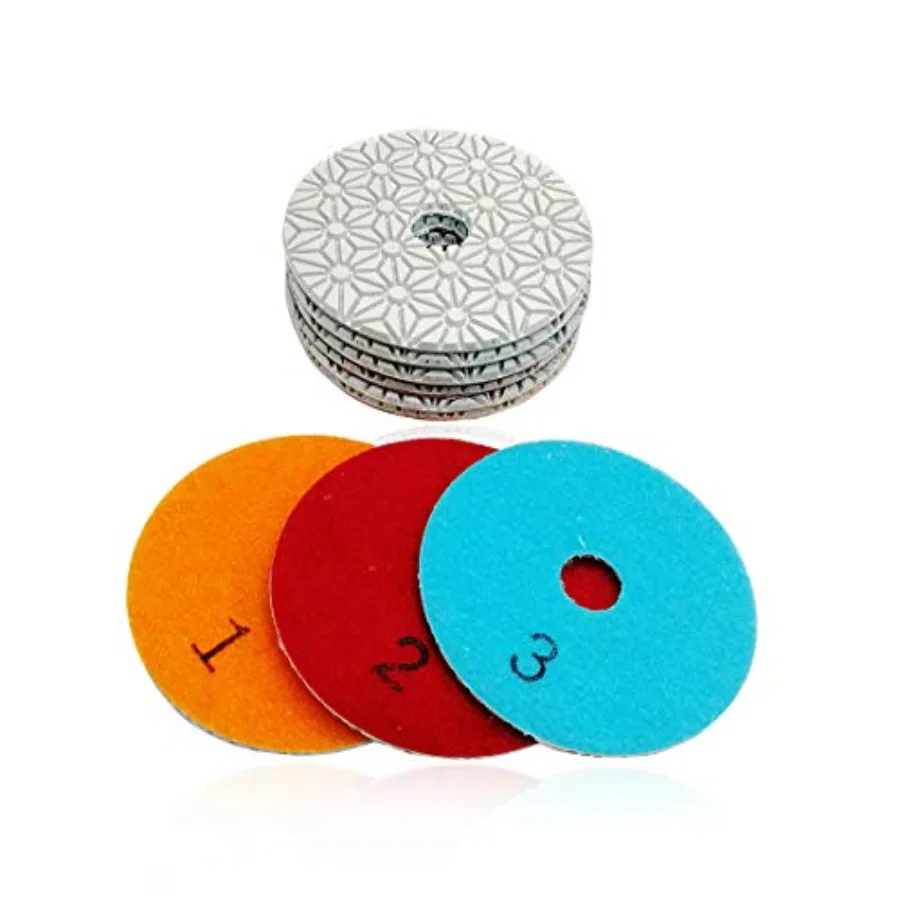 4-Inch Diamond Polishing Pads 3-Step 3 Set Sanding Pads Grinding Pads for Marble Soft Artificial Stone 9PCS
4-Inch Diamond Polishing Pads 3-Step 3 Set Sanding Pads Grinding Pads for Marble Soft Artificial Stone 9PCS