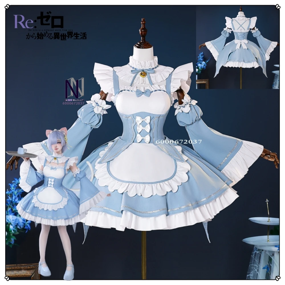 New Arrival Re:Zero Cosplay Costume Anime Rem Role Playing High-quality Blue Cute Maid Uniform Dress for Women Comic Con Party
New Arrival Re:Zero Cosplay Costume Anime Rem Role Playing High-quality Blue Cute Maid Uniform Dress for Women Comic Con Party