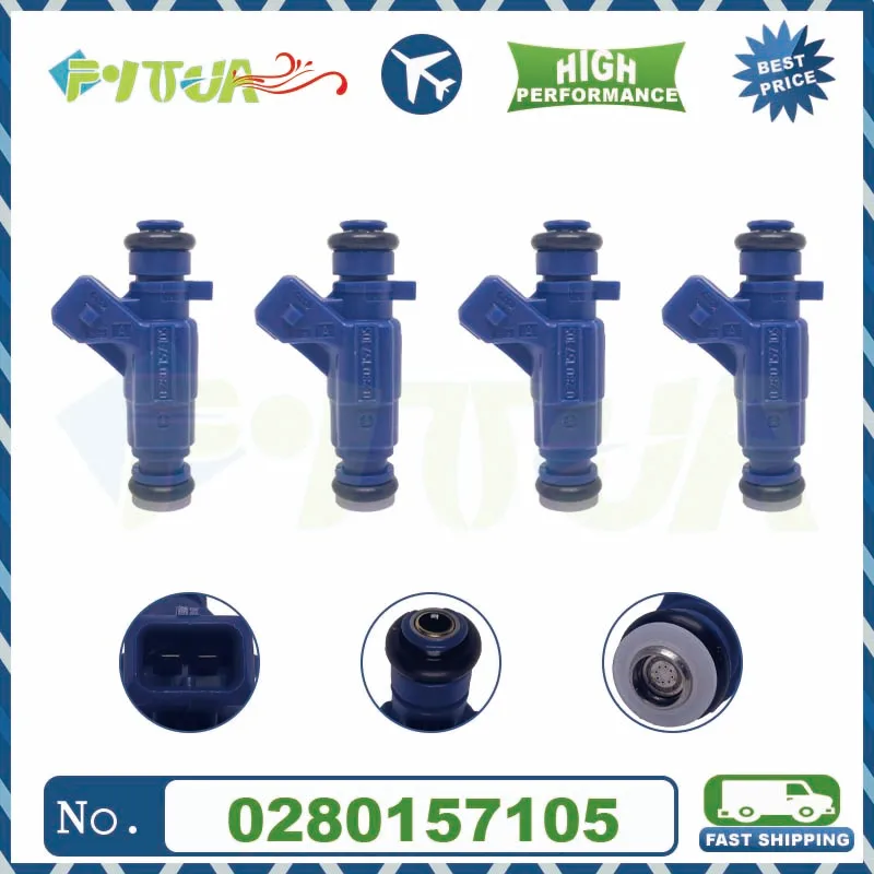 4pcs Fuel injector 0280157105 For GM AGILE MONTANA FLEX 1.4 2.0L Bico Gasoline Petrol Car NEW 0 280 157 105
4pcs Fuel injector 0280157105 For GM AGILE MONTANA FLEX 1.4 2.0L Bico Gasoline Petrol Car NEW 0 280 157 105