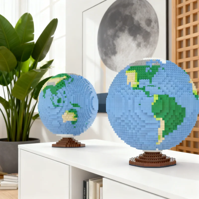 3934 детали MOC Globe Creator Expert: Набор строительных блоков для самостоятельной сборки, креативный коллекционный подарок, декор для дома и офиса, премиум-класс для взрослых и детей
3934 детали MOC Globe Creator Expert: Набор строительных блоков для самостоятельной сборки, креативный коллекционный подарок, декор для дома и офиса, премиум-класс для взрослых и детей