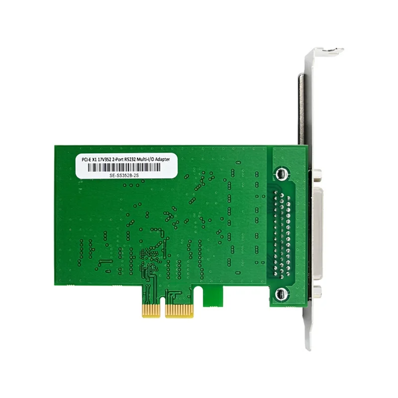 Практичная карта-адаптер последовательных портов PCIE RS232 Карта контроллера ввода-вывода Pcie X1 Карта Pcie 2.0 Gen1 Чипсет PCI Express XR17V352
Практичная карта-адаптер последовательных портов PCIE RS232 Карта контроллера ввода-вывода Pcie X1 Карта Pcie 2.0 Gen1 Чипсет PCI Express XR17V352