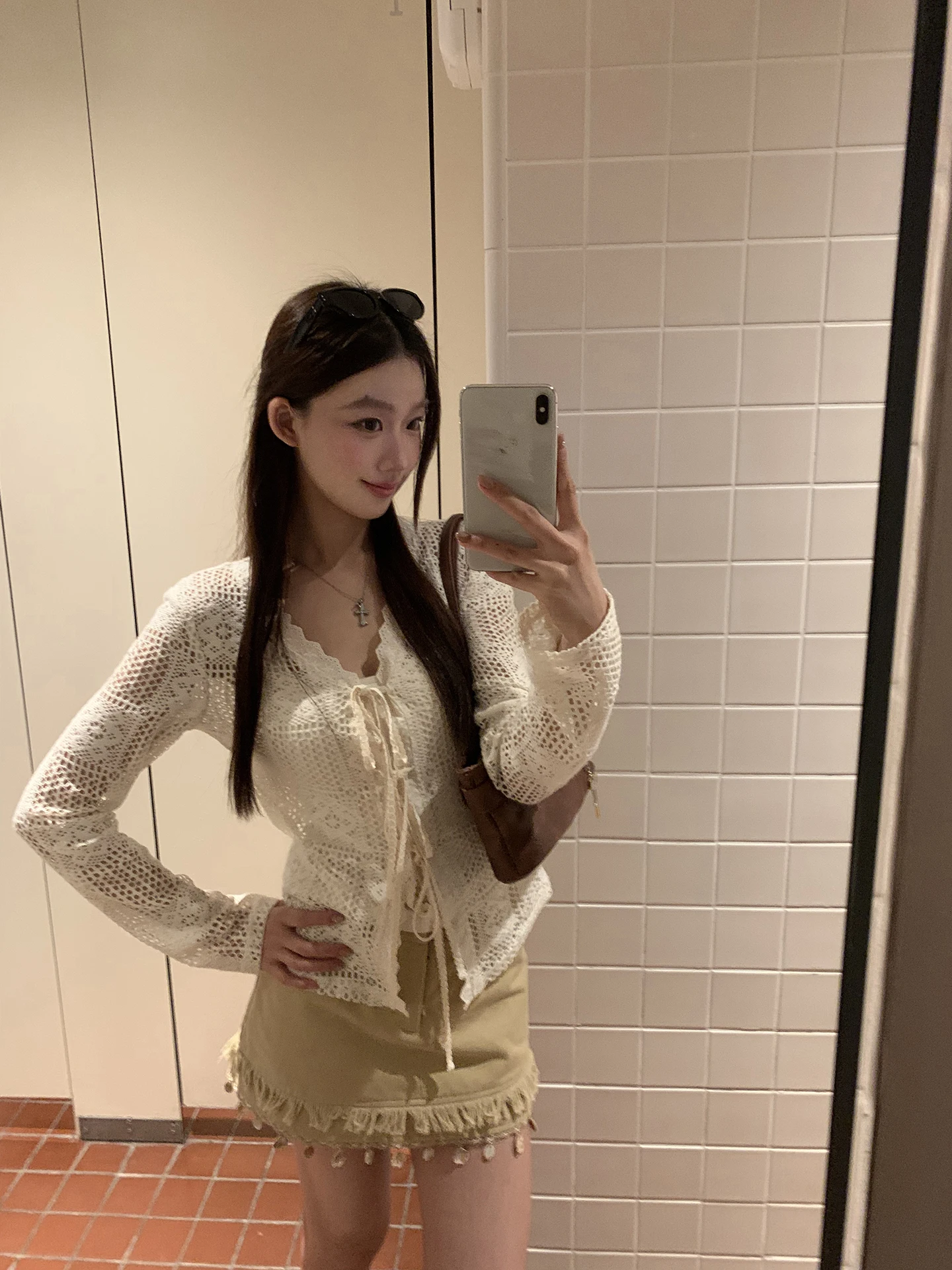 Red Celebri Knitted Open Cardigan Women's Spring 2026 Anti-Aging Top V-Ne Hollow out Lace Sweater Outerwear Long Sve
Red Celebri Knitted Open Cardigan Women's Spring 2026 Anti-Aging Top V-Ne Hollow out Lace Sweater Outerwear Long Sve