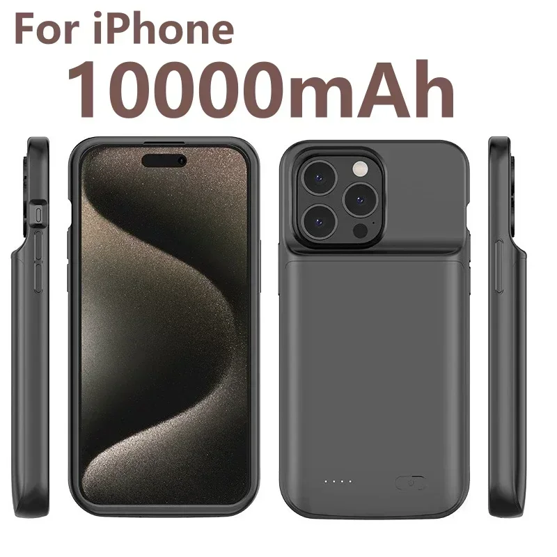 Чехол-зарядное устройство емкостью 10000 мАч для iphone 14 Plus 15 Pro 12 Pro Max 11 Pro X XS XR XS Max 6 6S 7 8 Plus, чехол с аккумулятором Pow
Чехол-зарядное устройство емкостью 10000 мАч для iphone 14 Plus 15 Pro 12 Pro Max 11 Pro X XS XR XS Max 6 6S 7 8 Plus, чехол с аккумулятором Pow