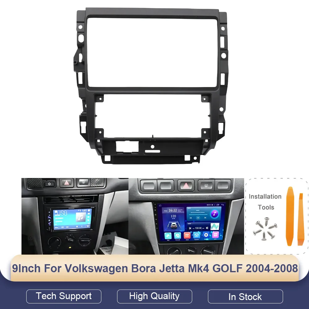 9 Inch Car Radio Fascia Adapter for Volkswagen Bora Jetta Mk4 GOLF 2004-2008 Android Radio Frame Dash Fitting Panel Cable Kit
9 Inch Car Radio Fascia Adapter for Volkswagen Bora Jetta Mk4 GOLF 2004-2008 Android Radio Frame Dash Fitting Panel Cable Kit
