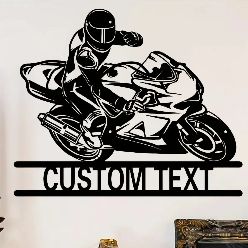 Singular 1pc Customizable Metal Biker Wall Sign featuring Contemporary Design with Personalized Name Perfect for New Home
Singular 1pc Customizable Metal Biker Wall Sign featuring Contemporary Design with Personalized Name Perfect for New Home