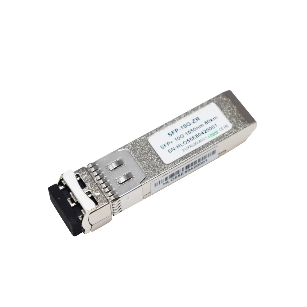 10GBASE-ZR SFP+ 80 км DOM Duplex LC SMF Оптический модуль приемопередатчика
10GBASE-ZR SFP+ 80 км DOM Duplex LC SMF Оптический модуль приемопередатчика