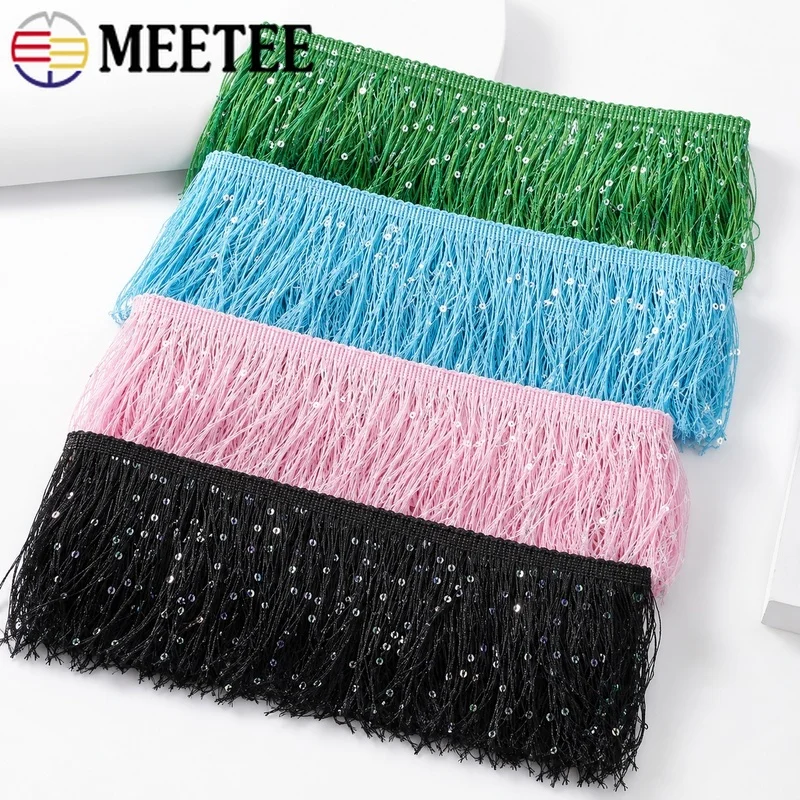 2/5Meters 20cm Sequin Tassel Fringe Lace Trim Polyester Ribbon for Dance Dress Curtain Bag Decor DIY Sewing Crafts Accessories
2/5Meters 20cm Sequin Tassel Fringe Lace Trim Polyester Ribbon for Dance Dress Curtain Bag Decor DIY Sewing Crafts Accessories