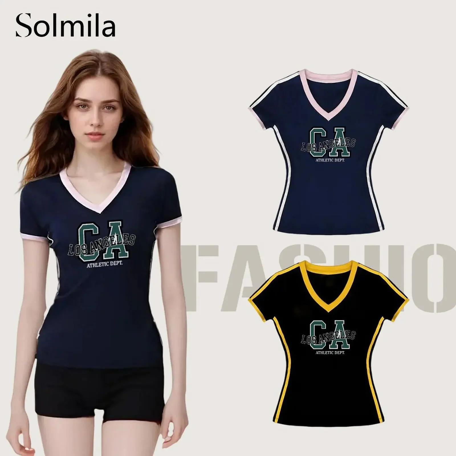 For American Summer Contrast Color Letter Print Slim Fit Short Sleeve T Shirt Comfortable Cotton Trendy Everyday Wear Casual Top
For American Summer Contrast Color Letter Print Slim Fit Short Sleeve T Shirt Comfortable Cotton Trendy Everyday Wear Casual Top