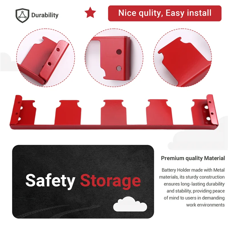 【Shopper’S-Favorite!】4 Slots Battery Holder Toolbox Expansion Battery Holder Bracket Effortless Side Battery Storage Bracket
【Shopper’S-Favorite!】4 Slots Battery Holder Toolbox Expansion Battery Holder Bracket Effortless Side Battery Storage Bracket