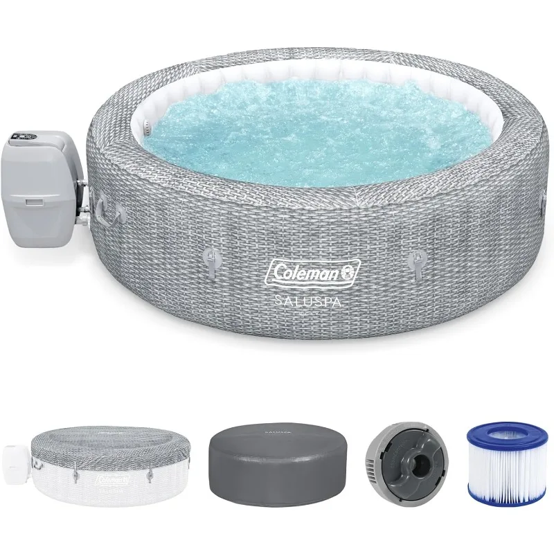 Coleman Sicily AirJet Large Round 5 to 7 Person Inflatable Hot Tub Portable Outdoor Spa with 180 AirJets and EnergySense Cover
Coleman Sicily AirJet Large Round 5 to 7 Person Inflatable Hot Tub Portable Outdoor Spa with 180 AirJets and EnergySense Cover