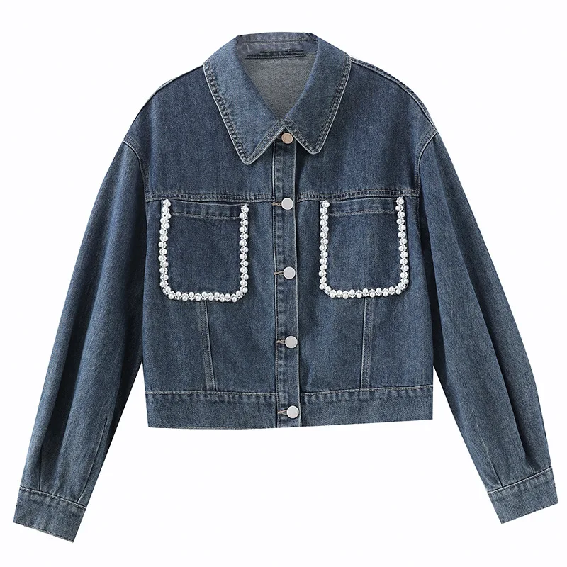Short Coats Women Denim Coat Short Jackets Elegant Splice Polo Collar Full Sleeve Single Breasted Button Jacket Slim Fit Autumn
Short Coats Women Denim Coat Short Jackets Elegant Splice Polo Collar Full Sleeve Single Breasted Button Jacket Slim Fit Autumn
