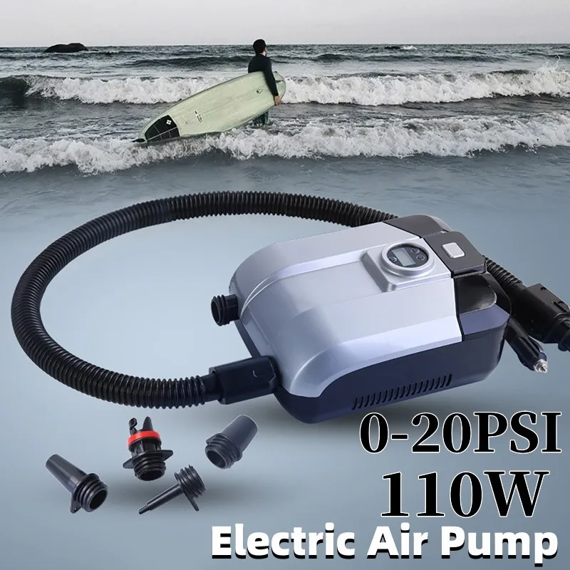 12V 20PSI Portable Electric Air Pump Quick Air Inflator with Digital Display for Inflatable SUP Stand Up Paddle Board Boat
12V 20PSI Portable Electric Air Pump Quick Air Inflator with Digital Display for Inflatable SUP Stand Up Paddle Board Boat